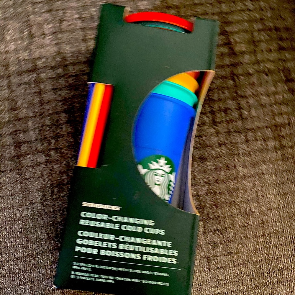 Starbucks colored changing cups